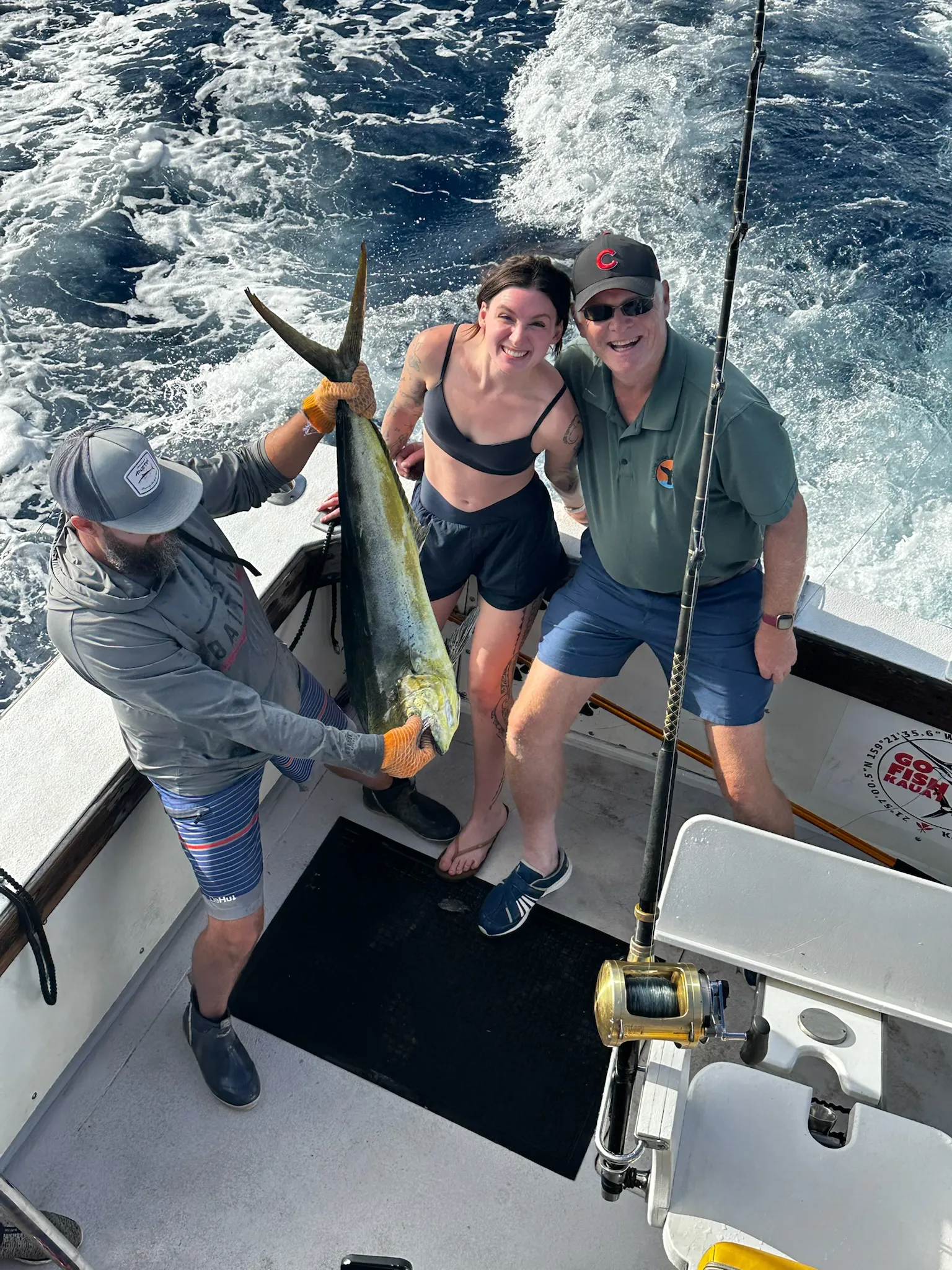 Wahoo ono catch offshore Kauai on the Emma Nalani